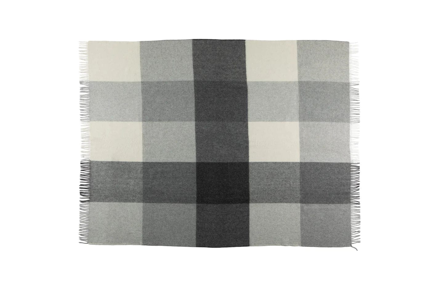 Faroe Recycled Alpaca and Wool Plaid Throw