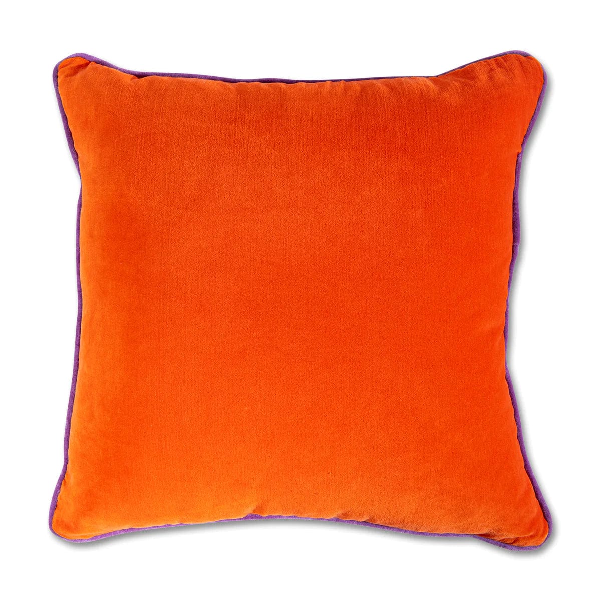 Furbish Charliss Pillow in Orange and Lilac- 22’’ square - Pillows