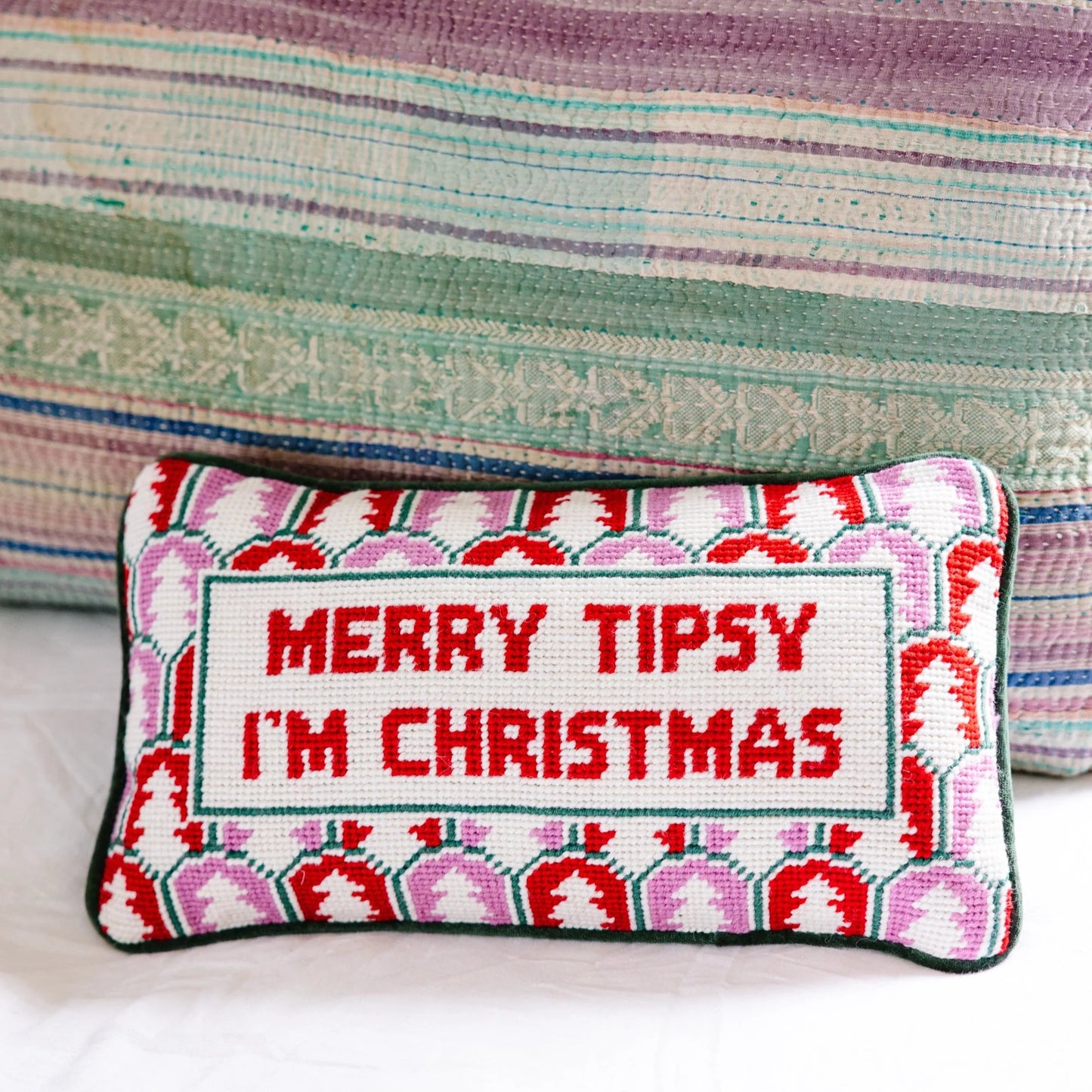 Furbish Merry Tipsy Pillow