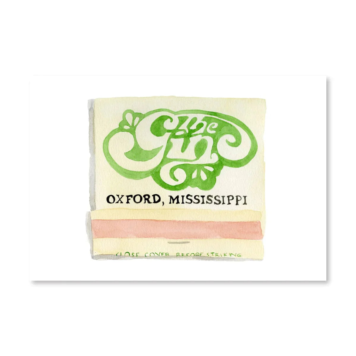 Furbish ’The Gin’ Matchbook Print - 5’’ x 7’’ - Home Decor