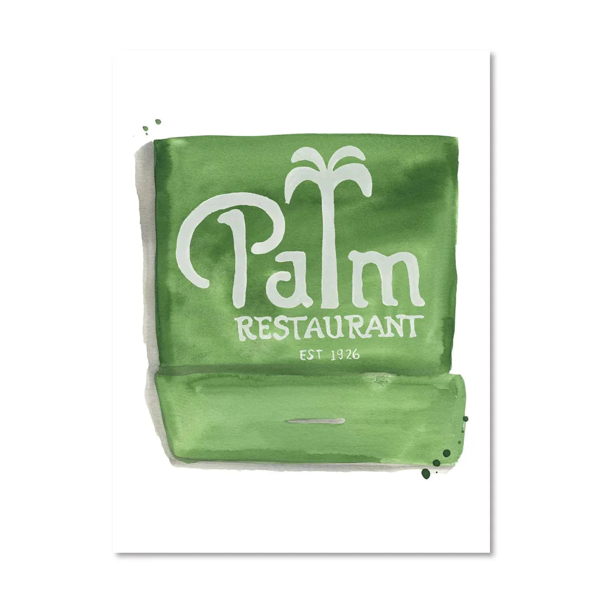 Furbish ’The Palm’ Matchbook Print - 5’’ x 7’’ - Home Decor