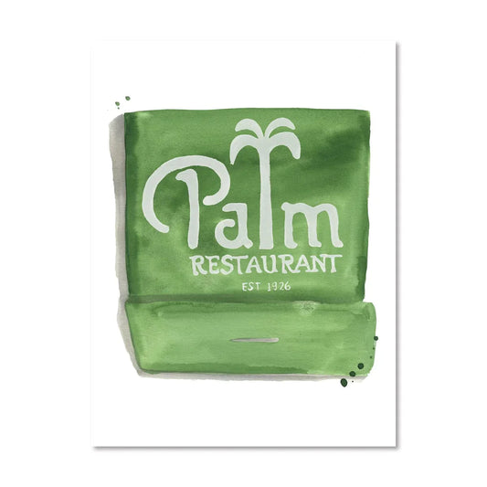 Furbish ’The Palm’ Matchbook Print - 5’’ x 7’’ - Home Decor