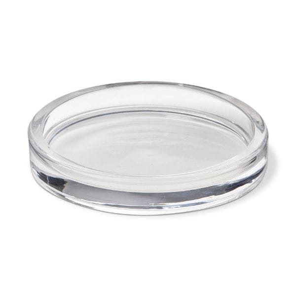 Glacier Clear Glass Candle Plate - Candle Holder