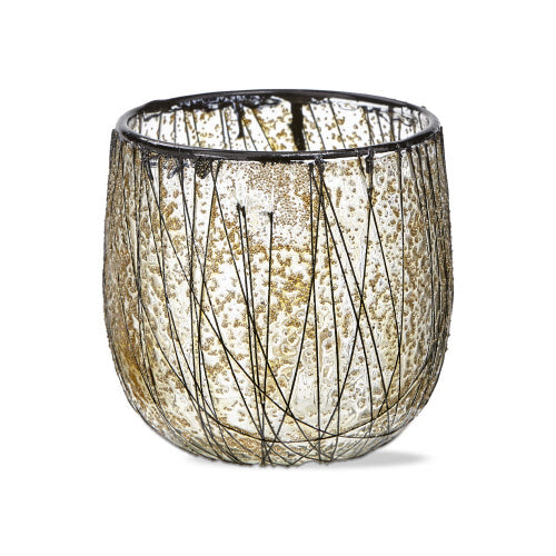 Glass Thread Votive Holder - Candle Holder