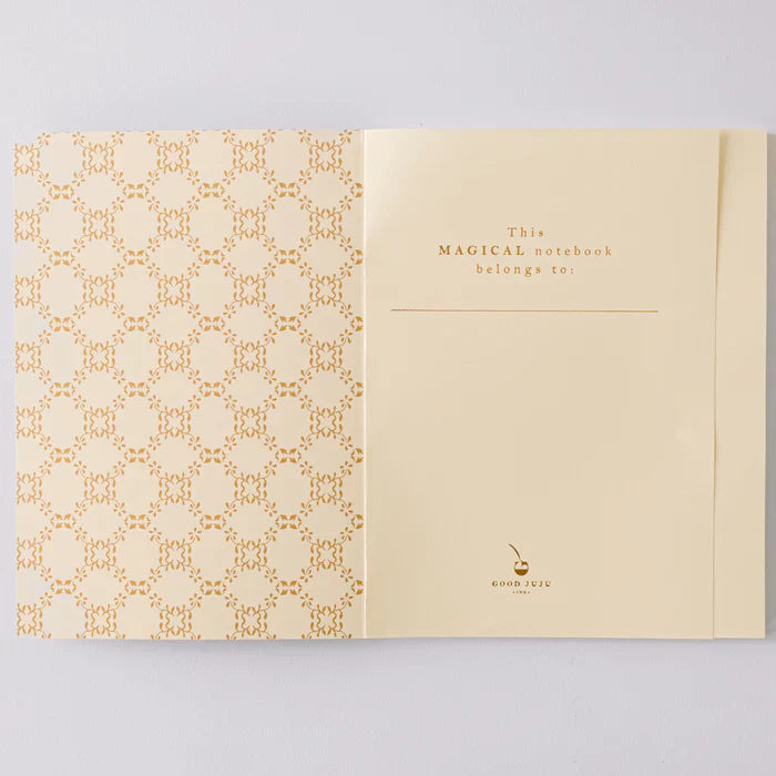 Good Juju Ink Fairy House Toile Softcover Notebook - Blue - Journal