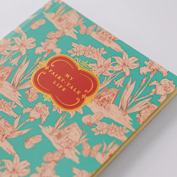 Good Juju Ink Fairy House Toile Softcover Notebook - Blue - Journal