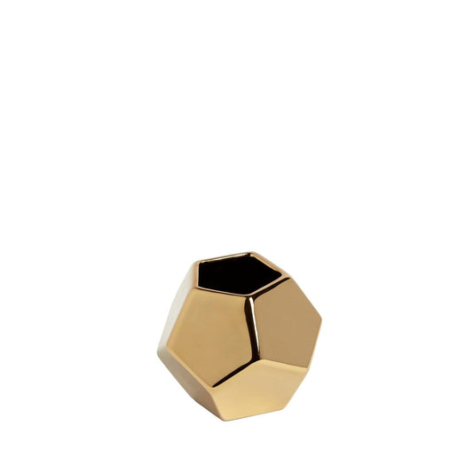 Faceted Gold Vase-Small