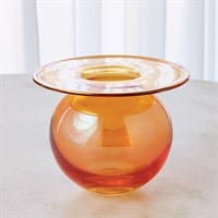 Luster Vase-Orange-Large