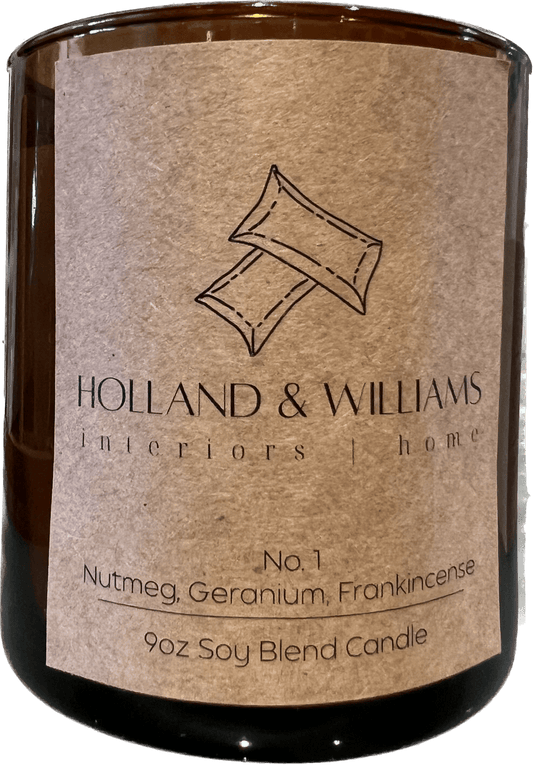 H&W Candle No.01 Nutmeg Geranium and Frankincense - Candle