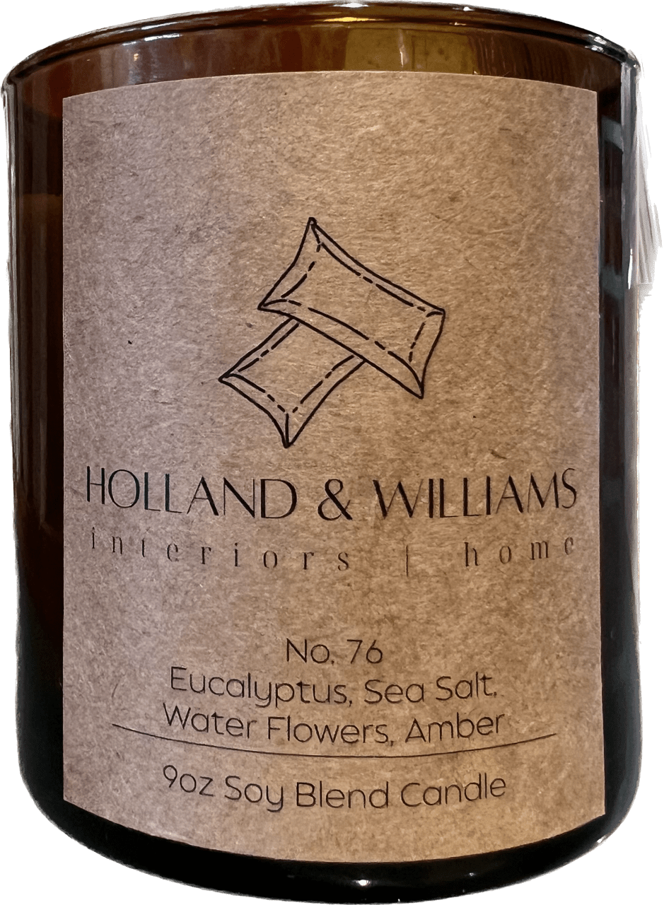 H&W Candle No.76 Eucalyptus, Sea Salt, Water Flowers, and Amber