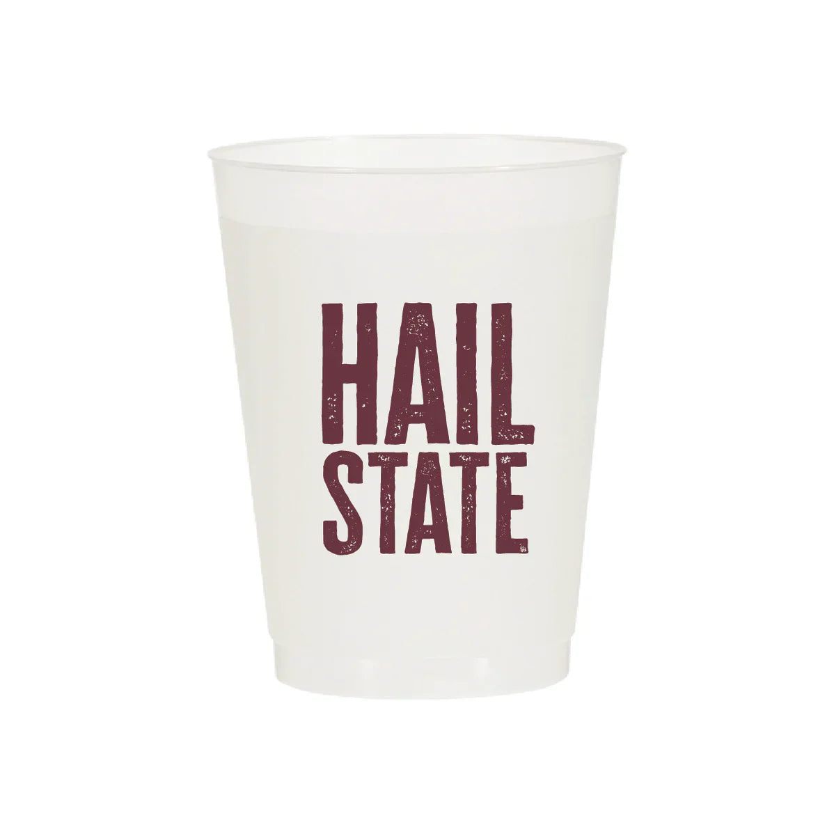 Hail State Frosted Flex Cups and Beverage Napkins - Frosted Flex Cups