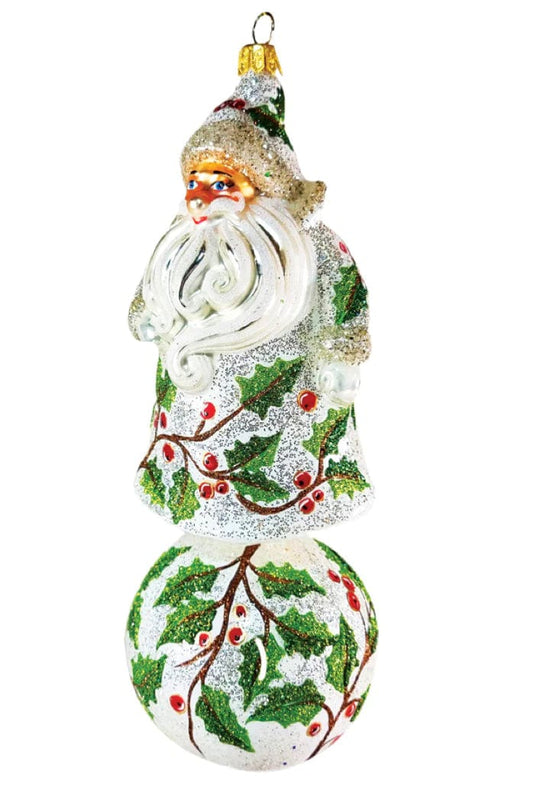 HeARTfully Yours Holly Santa Ornament - Holiday