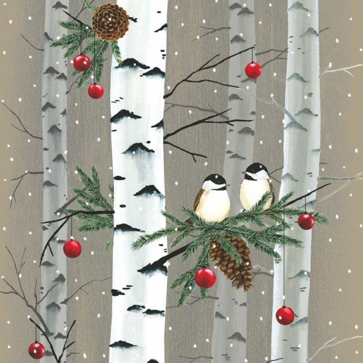 Holiday Beverage Napkins - Birch and Birds