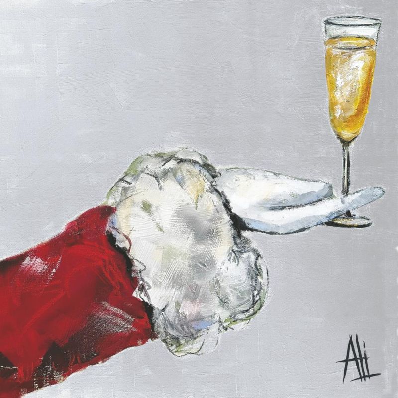 Holiday Beverage Napkins - Cheers to Santa