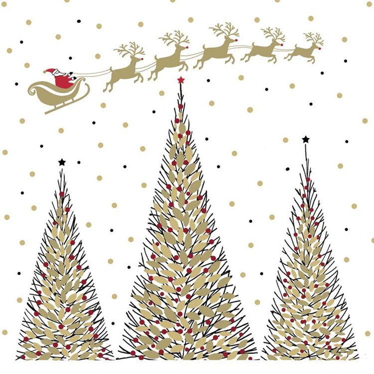 Holiday Beverage Napkins - Joyeux Noel