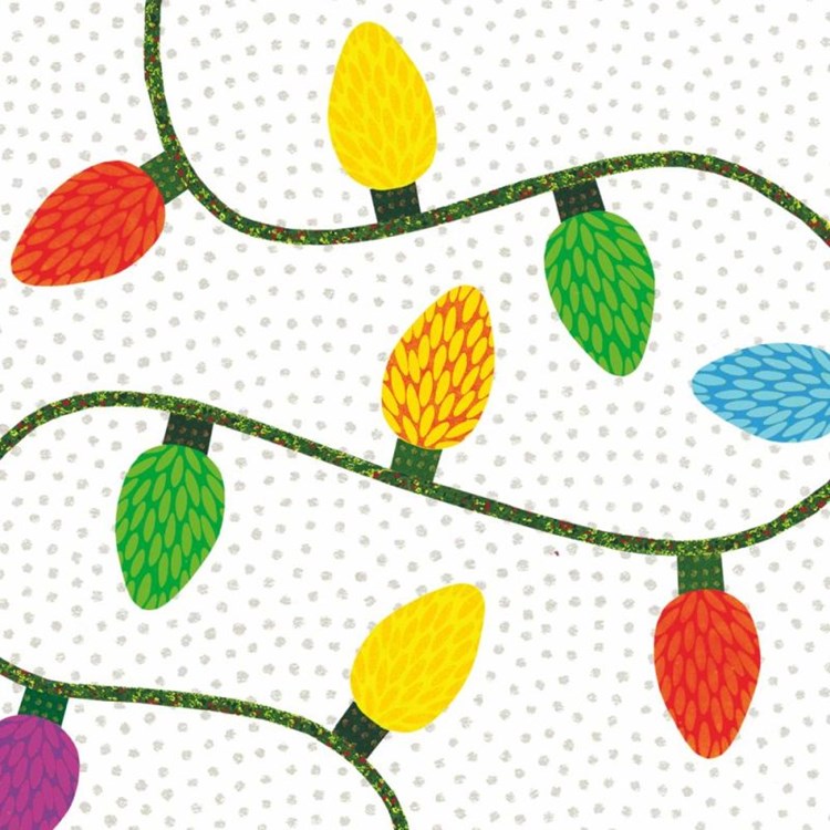 Holiday Beverage Napkins - Holiday Lights