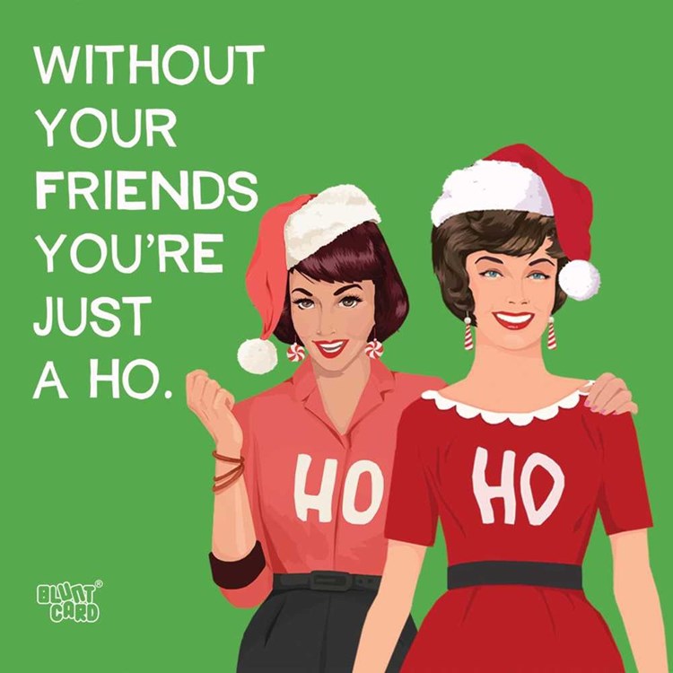 Holiday Beverage Napkins - Without Your Friends