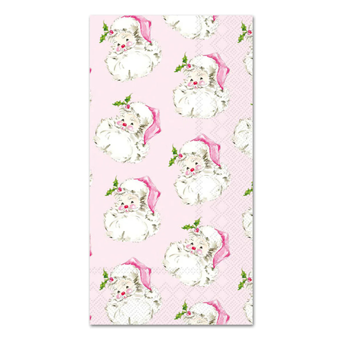 Holiday Paper Guest Towels - Pink Santa - Holiday
