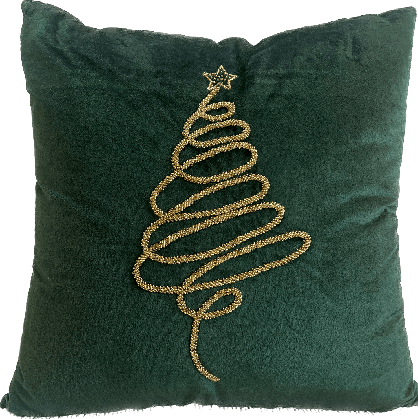 Holiday Velvet Charming Tree Pillow - Green - Holiday