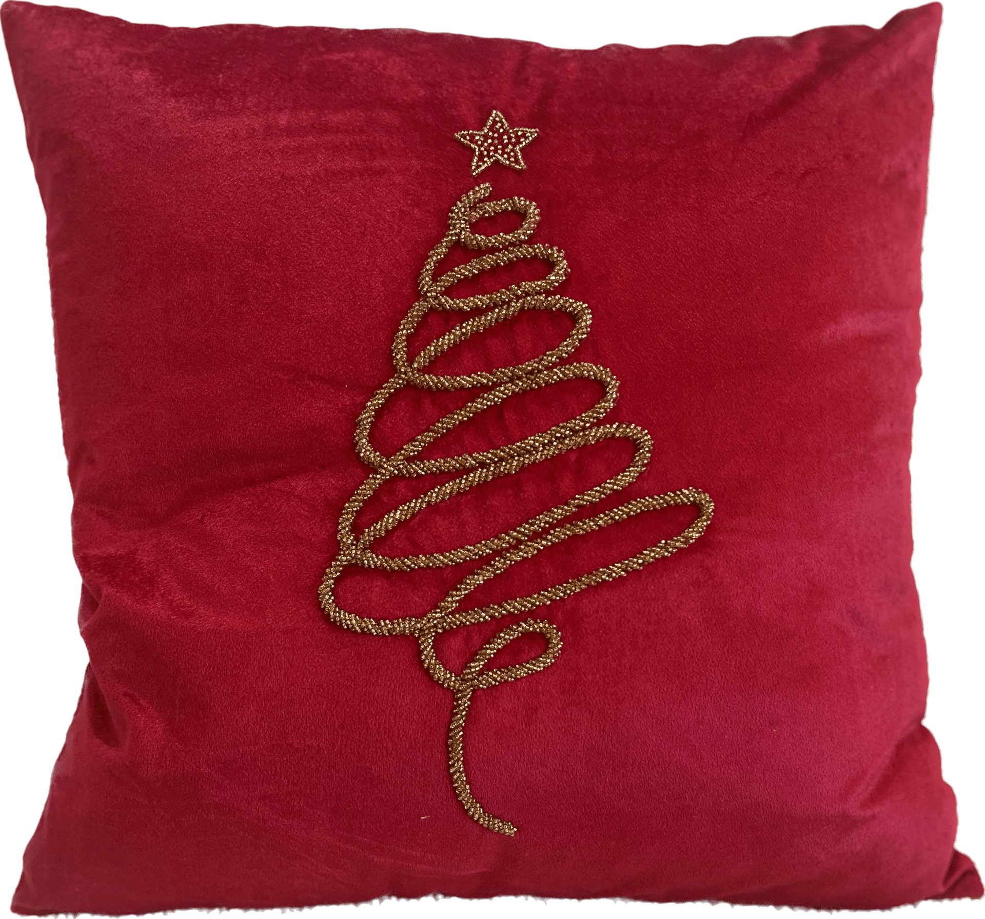 Holiday Velvet Charming Tree Pillow - Thumbnail 2