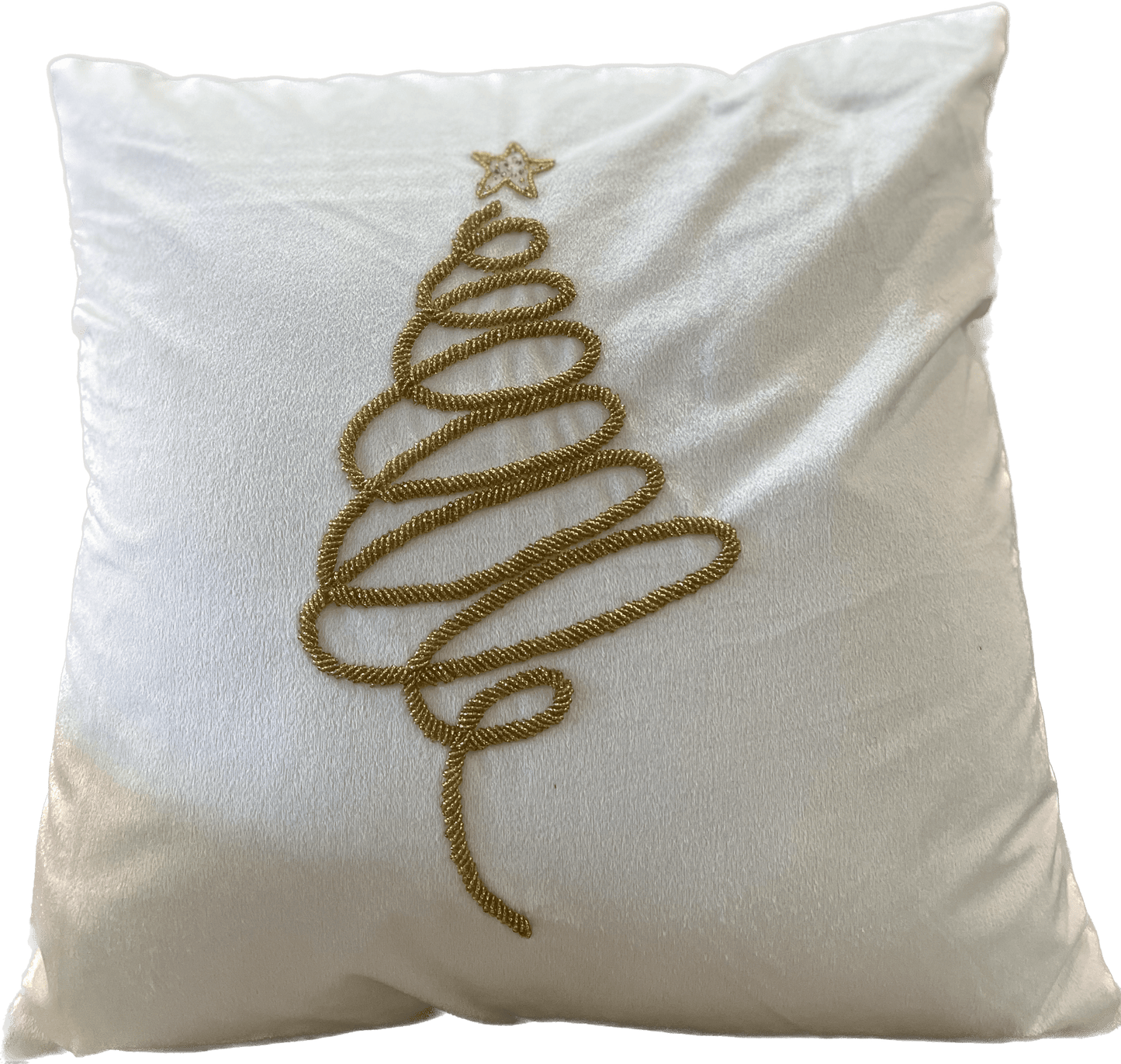 Holiday Velvet Charming Tree Pillow - White - Holiday