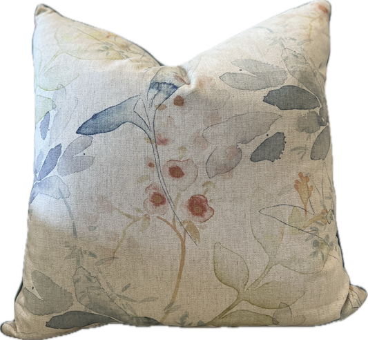 Adele Linen Floral Pillow-