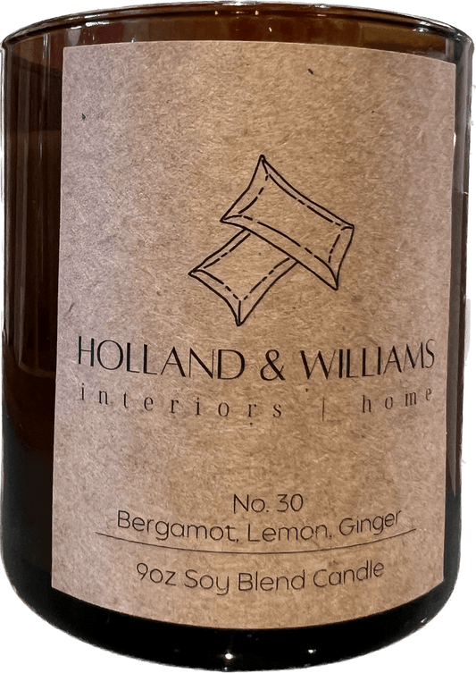 H&W Candle No.30 Bergamot, Lemon and Ginger