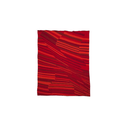 Alpenglow by Jill Malek Throw in Lipstick/Cherry/Pomegranate/Saffron