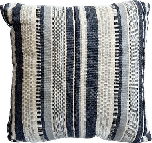 James 24’’x24’’ Navy Stripe Pillow - Pillows