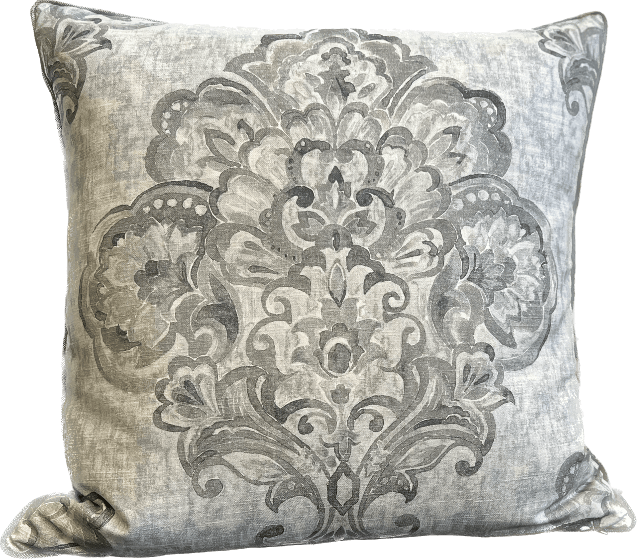 Juliette 24’’x24’’ Linen Medallion Print Pillow - Pillows