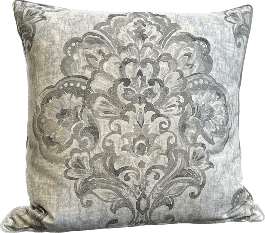 Juliette 24’’x24’’ Linen Medallion Print Pillow - Pillows