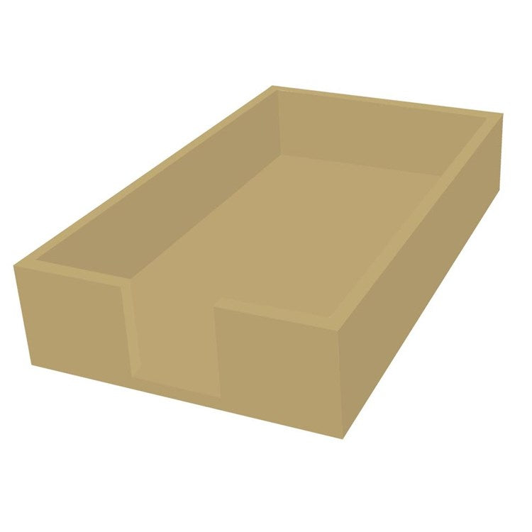 Lacquer Guest Towel Caddy - Gold - Guest Towel Caddy