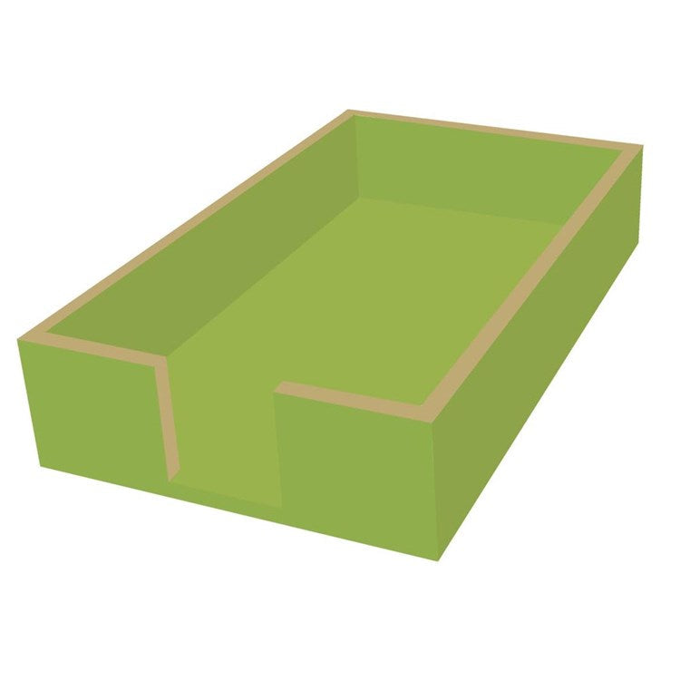 Lacquer Guest Towel Caddy - Moss - Guest Towel Caddy