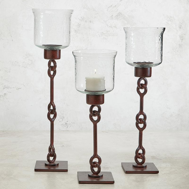 Looped Iron Candleholder - Home Decor