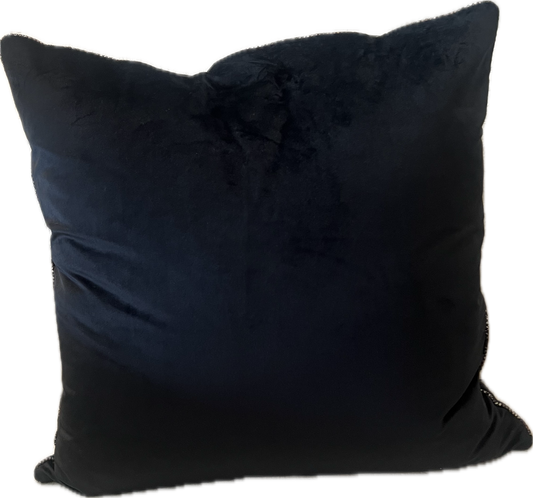 Luxe Velvet Pillow with Snakeskin Trim- A Holland & Williams Signature Collection Pillow - Pillows