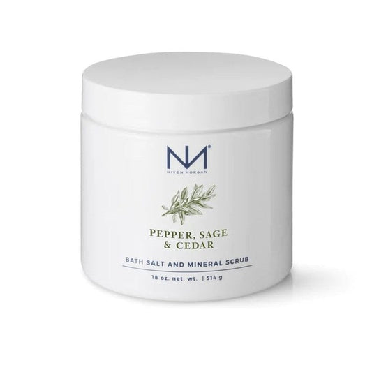 Niven Morgan Pepper Sage & Cedar Bath Salt and Mineral Scrub - Bath Salts