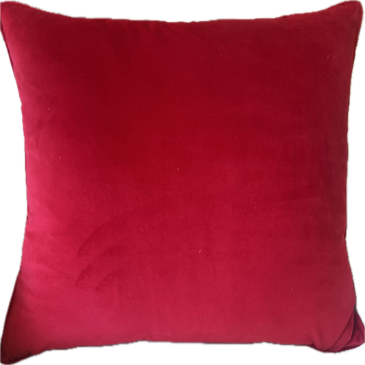 Noel Red Velvet Pillow - Pillows