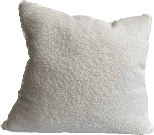 Polar Shearling Pillow in White - Pillows