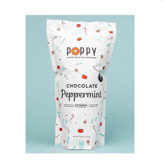 Poppy Handcrafted Chocolate Peppermint Popcorn- 7.25 ounce bag