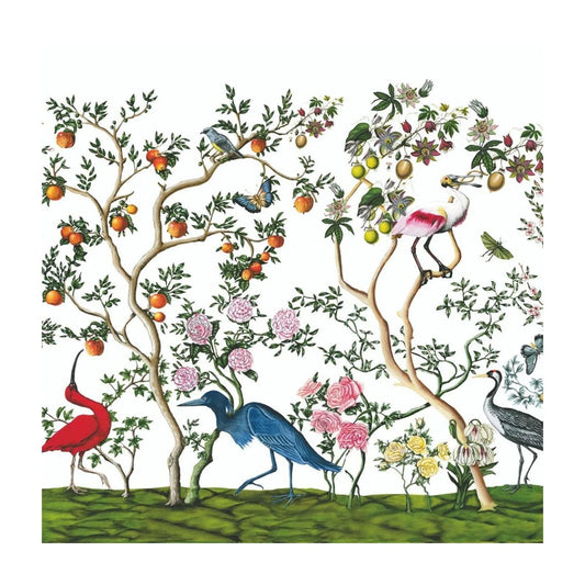 Bird and Branch Chinoiserie Beverage Napkins