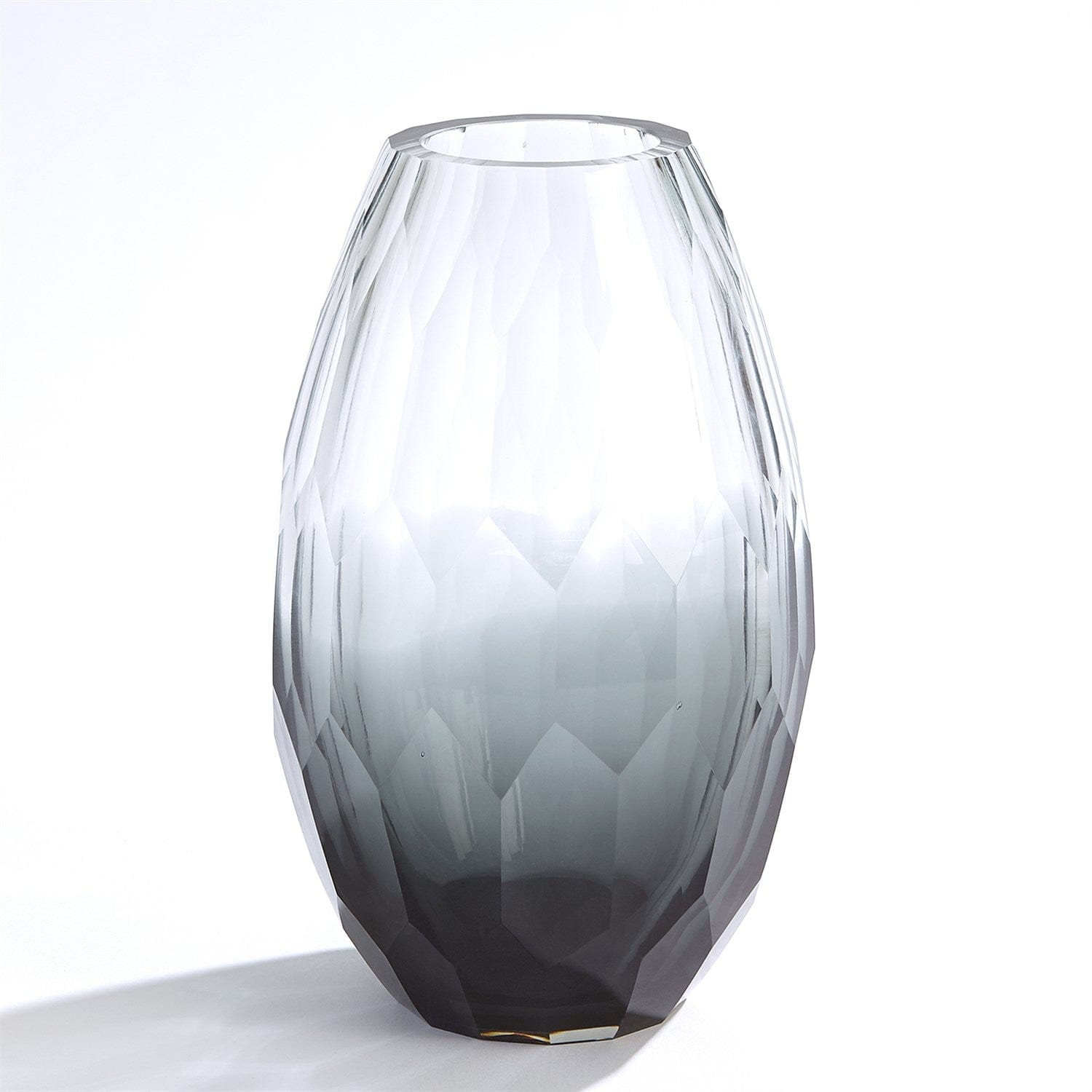 Prism Multi-Faceted Glass Vase Large