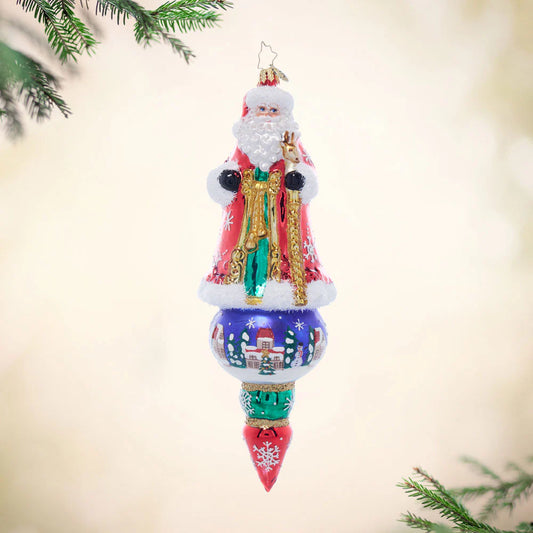 Christopher Radko "Santa's Splendid Snowscape" Ornament