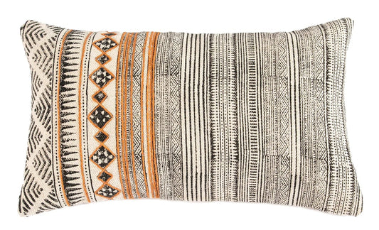 Rina Cotton/Wool 14’’ x 25’’ Lumbar Pillow - Pillows
