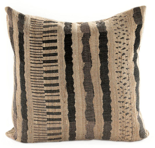 Safari Woven Linen and Silk Pillow - 20’’ x 20’’ - Pillows