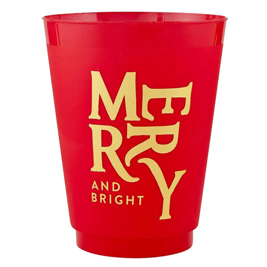 "Merry and Bright" Holiday Cups