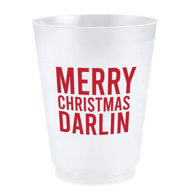 Holiday Frosted Cups- Set of 8