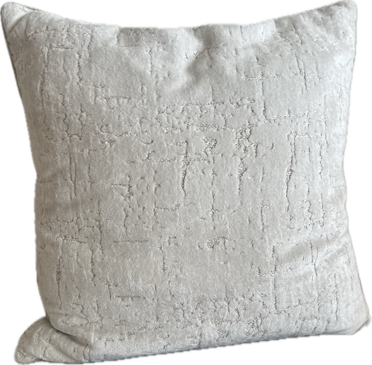 Alison Cream Cut Velvet Pillow
