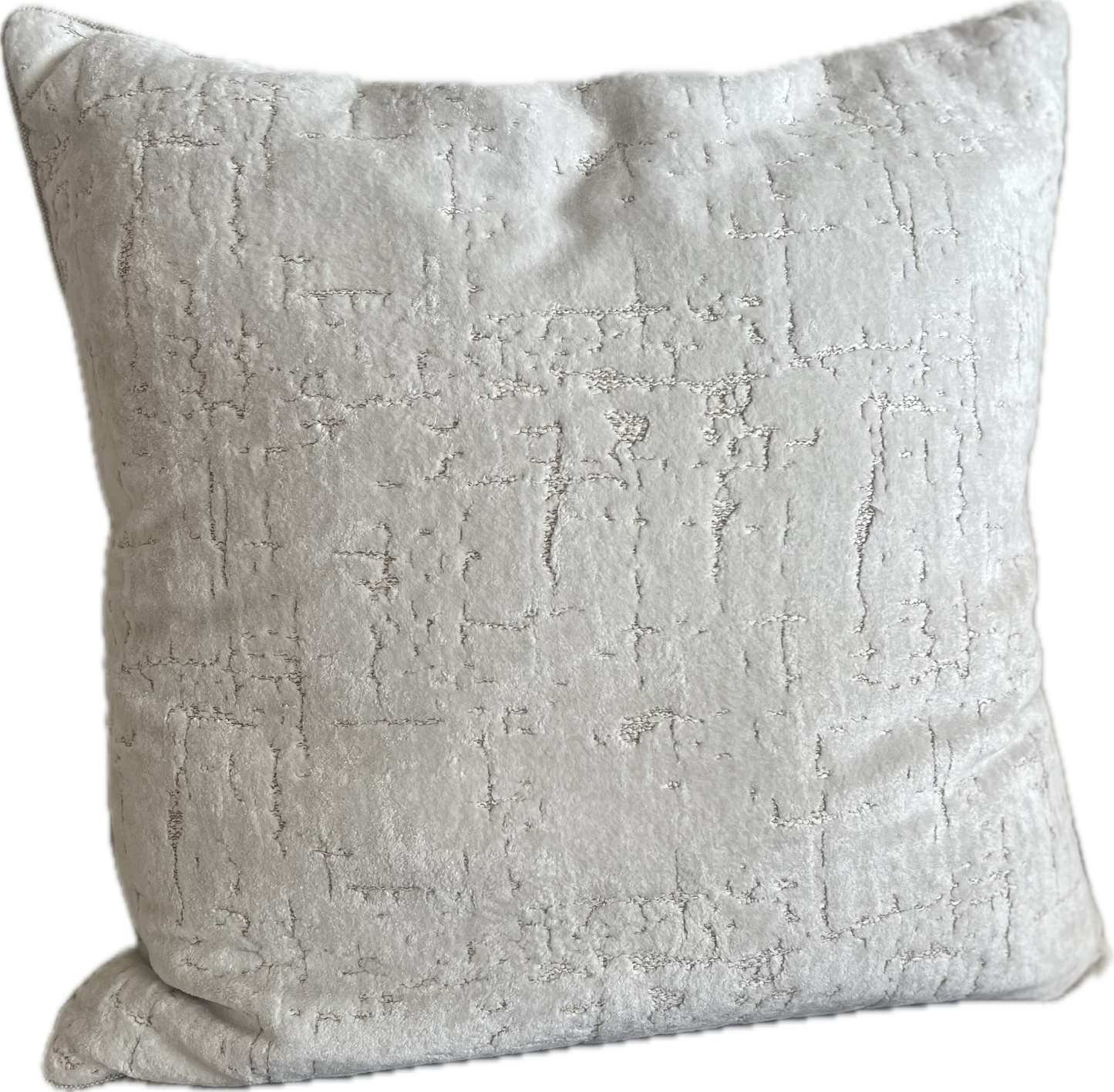 Alison Cream Cut Velvet Pillow