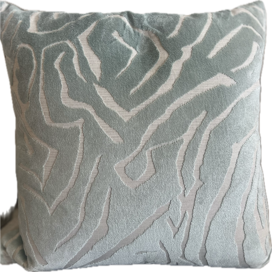 Eliza II Cut Velvet Pillow - Sage