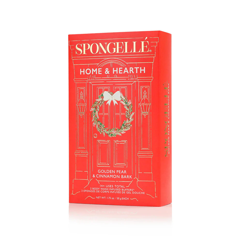 Spongelle Wreath Body Wash Infused Buffers - Home & Hearth Collection